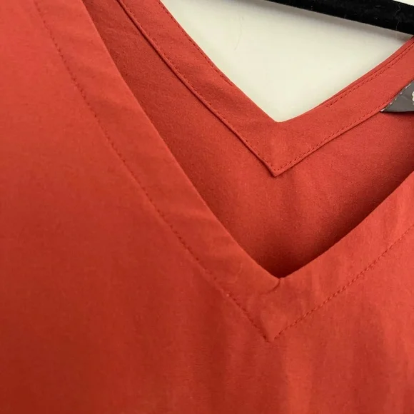 Eddie Bauer Travelers Departure Easy Tank Dress Size Medium Terracotta Orange - Picture 2 of 9